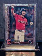2025 Topps Series 2 Steven Kwan #682 Sand Glitter Foil Guardians