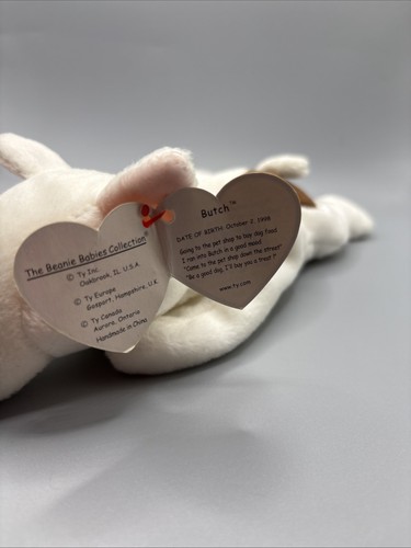 TY BEANIE BABY BUTCH - THE BULL TERRIER DOG. Please Read Description.  - Picture 2 of 3
