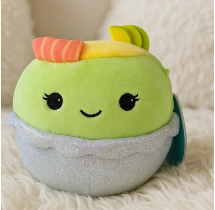 Squishmallows Anjara Burrito Sushi Roll Peluche S5 #2039 5” Nuevo con etiquetas