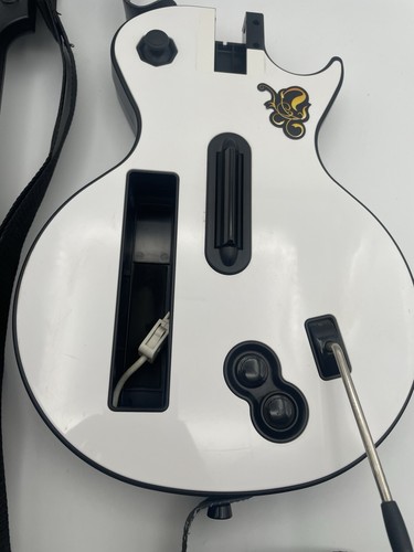 Guitarra Inalámbrica Wii Guitar Hero Gibson Les Paul Blanca PROBADA Y Confirmada Funcionando - Imagen 3 de 22