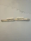 Vintage 1964 HASBRO GI Joe WHITE CARTRIDGE BELT w/Brass-colored Button Paint
