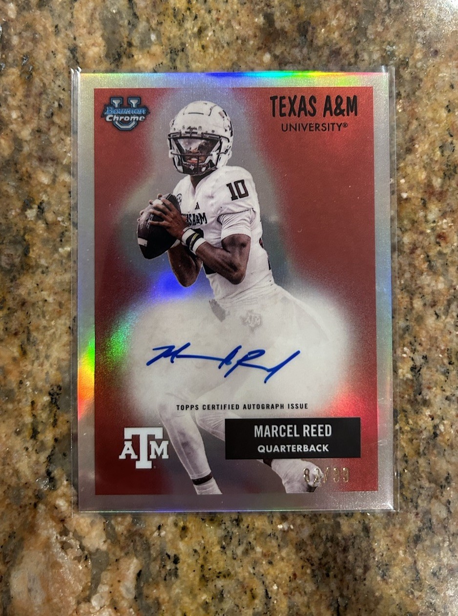 2025 Bowman U Chrome Marcel Reed 1955 Bowman Refractor On-Card Auto /99