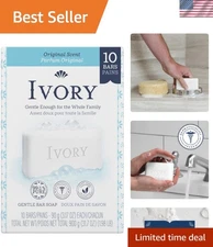 Gentle Bath Bar Soap 3.17oz Pack of 10