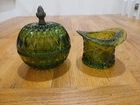 Antique Fenton Glass Top Hat Bowl And Candy Dish