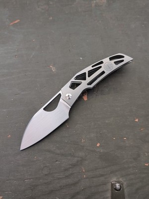 Tashi Bharucha Prism Satin RWL-34 Massdrop Titanium Pocket Knife - Used