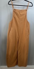 100 Cotton Women s Adjustable Overalls. Marigold Color. Size Small