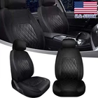 Front Seat Covers Cushion Protectors Black Leather For Subaru Outback 2013-2026