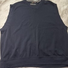 Greg Norman Navy Blue Knit Golf Vest Size XL      