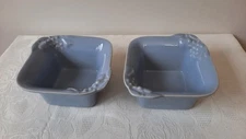 Grestel Stoneware Blue Grapevine Small Bowls Set of 2 Made in Portugal