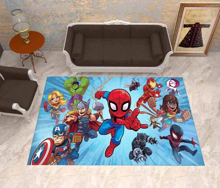 Spiderman Rug, Spider Man Rug, Superhero Rug, Kids Room Decor, Living Room