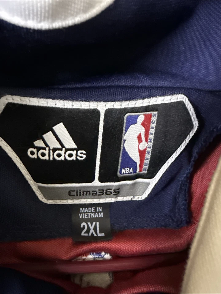 Chaqueta de calentamiento Adidas NBA para hombre 2XL Cleveland Cavaliers rojo dorado Foto 3 de 4