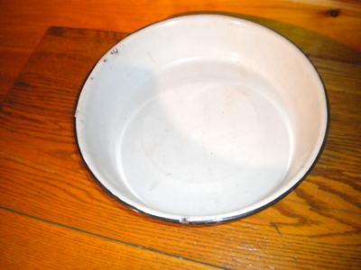 Vintage Blue & White Enamelware Pan | eBay