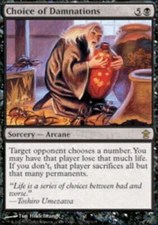 Choice of Damnations - Foil Saviors of Kamigawa Moderately Played, English - MTG