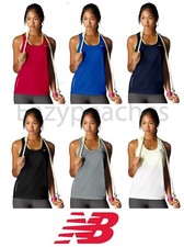 New Balance Ladies XS-2XL TEMPO Running Singlet Tank Top T-Shirt Gym dri fit Tee