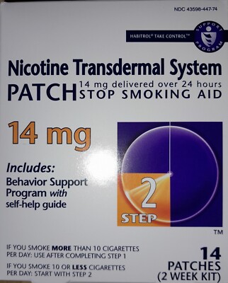 Habitrol Nicotine Patch 14 mg Transdermal System 14 Patches 12/25 EXP 
