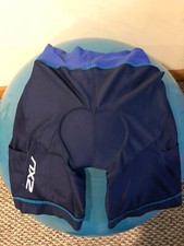 2XU Long Distance Tri Shorts Women's Navy Northern Lights. Pre-owned. X Small