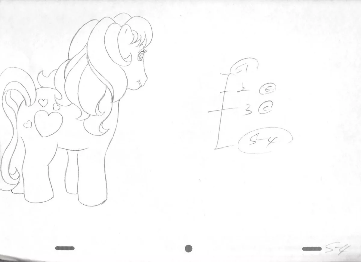 MY LITTLE PONY Cartoon Animation Prod. Pencil Drawing MLP S14-4