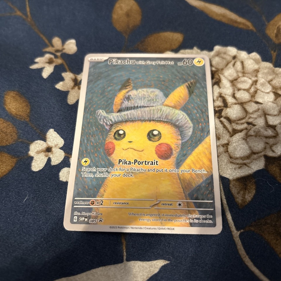 Pokemon Pikachu Van Gogh Museum Card - Pika Portrait Van Gogh Amsterdam Museum | eBay
