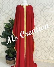 Sale Luxury Bedded Crystal Work Moroccan Kaftan Wedding Bridesmaid Dress 573