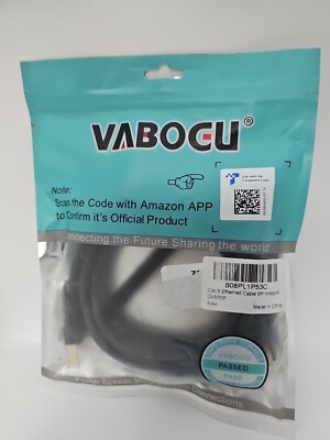 Vabogu Cat 8 Ethernet Cable High Speed Internet Cable Heavy Duty 6 ft.