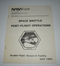 1983 NASA SPACE SHUTTLE CHALLENGER STS-6 POST FLIGHT OPERATIONS Handbook