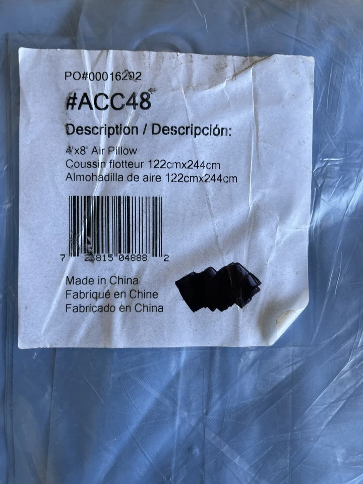 Swimline 4 x 8 Feet Winterizing Closing Air Pillow for Above Ground Pool Cover - Image 2 of 4