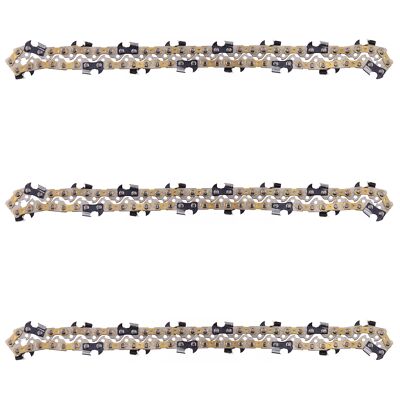 3 Saw Chain Full Chisel 3/8 1.3mm 57TG Compatible 40cm Scheppach, Top Craft