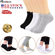Lot 6 Pairs Ankle Socks Sport Cotton Crew Sock Low Cut Invisible for Men & Women