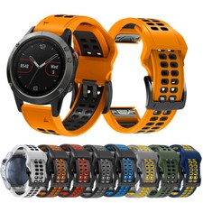 26MM Silicone Strap Quick Release Watch Band For Garmin Fenix 7X/6X Pro/3 HR