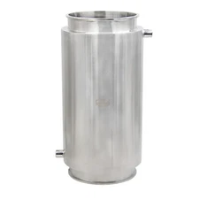 Jacketed Tri Clamp Spool, 8" x 48" Tri Clamp w/ (2) 1.5"TC, 304 Stainless Steel