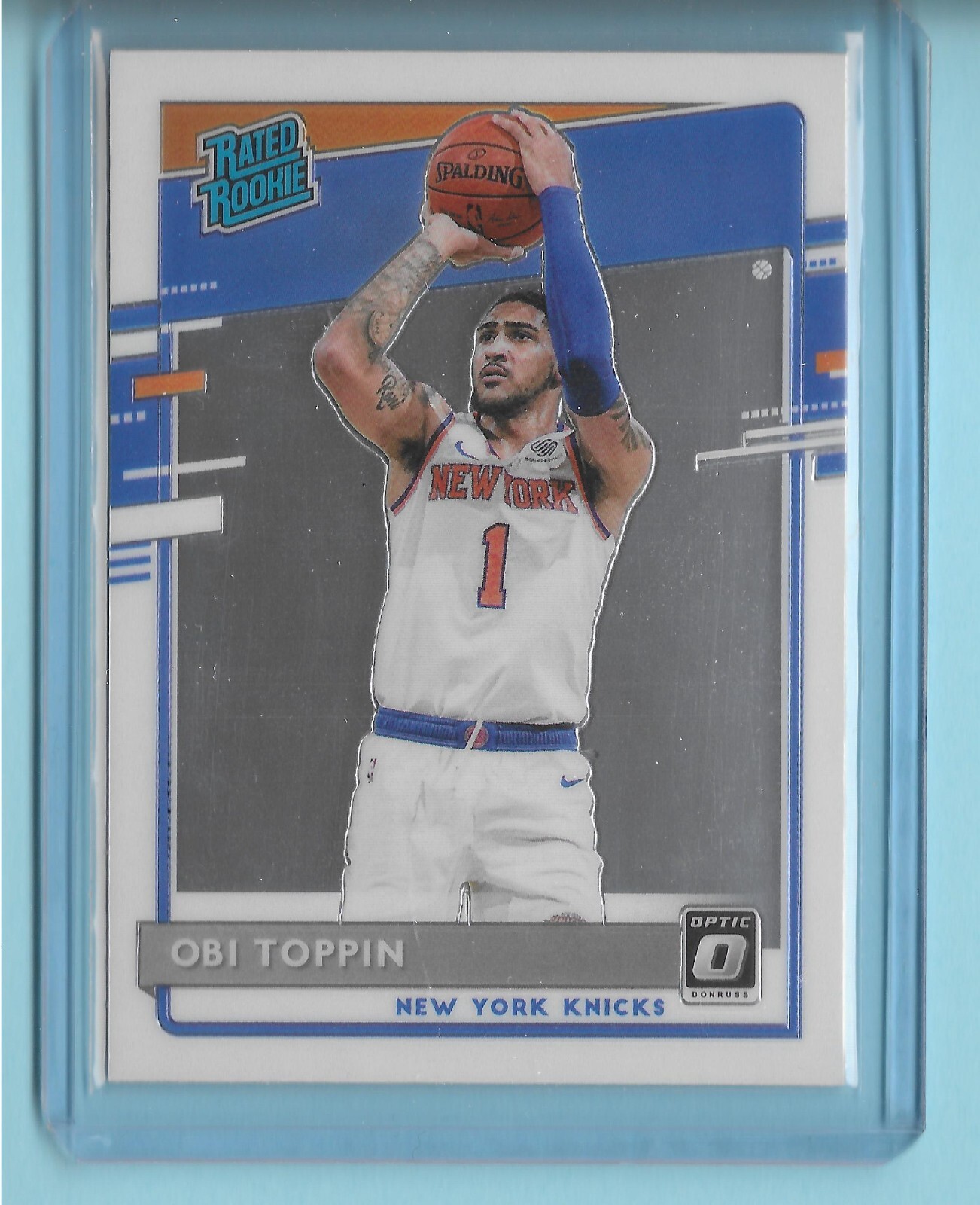 Obi Toppin - 2020-21 Donruss Optic New York Knicks #158 Rookie