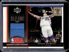 2005-06 Upper Deck Slam Darius Songalia Hardwood Classics Jersey EX (crease)