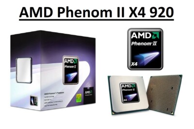 AMD Phenom II X4 920 Quad-Core-Prozessor 2,8 GHz, Sockel AM2/AM2+, 125 W CPU