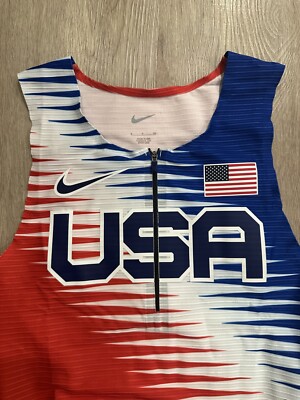 NIKE pro elite 2022 トラックスーツ S Nike 2022 Pro Elite Team Sleeveless Speedsuit - GOLD MEDALLIST