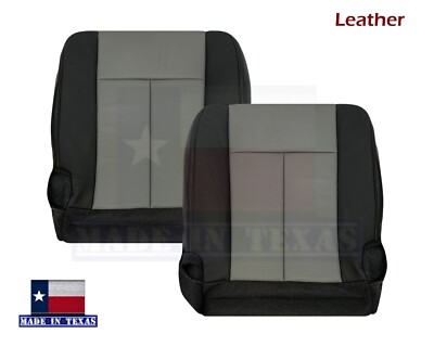 2007 2008 For Ford Expedition Eddie Bauer Bottom Seat Cover in 2 Tone Gray Black