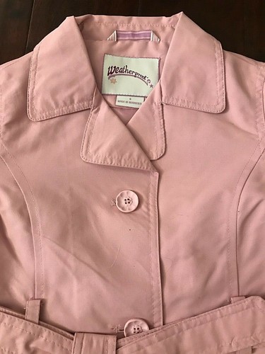 Weatherproof Nordstrom Belted Size 4 5 6 Fashion Floral OR Pink, 1 Trench Coat! - Picture 10 of 19