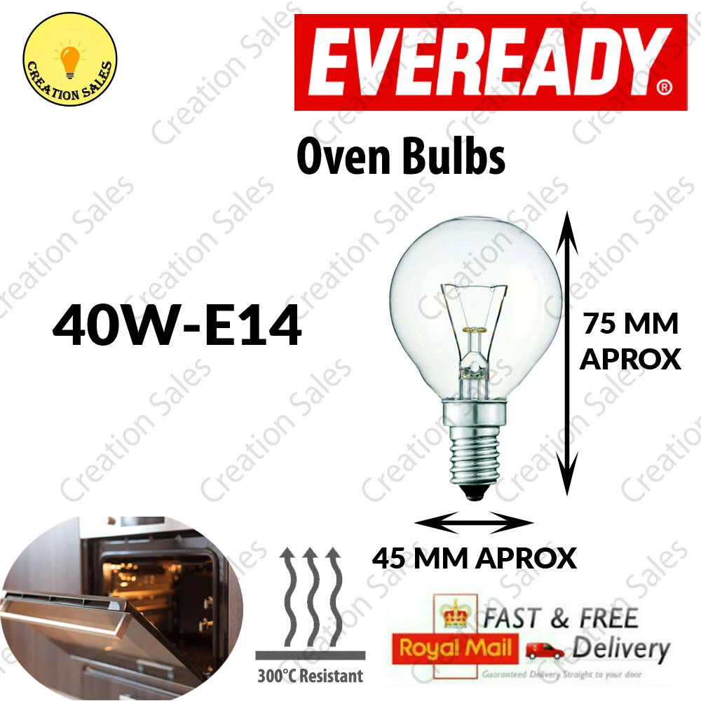 Oven Cooker Appliance Bulb 300°C Universal Lamp Light 15W 25W 40W 240V E14 SES