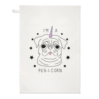 I'm A Pugicorn Stars Geschirrtuch SpüLlappen - Mops Einhorn Hund Welpe Lustig