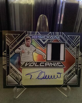 2021-2022 Panini Obsidian Volcanic Autographs Timo Werner 2/3 Nr. VM-TMO