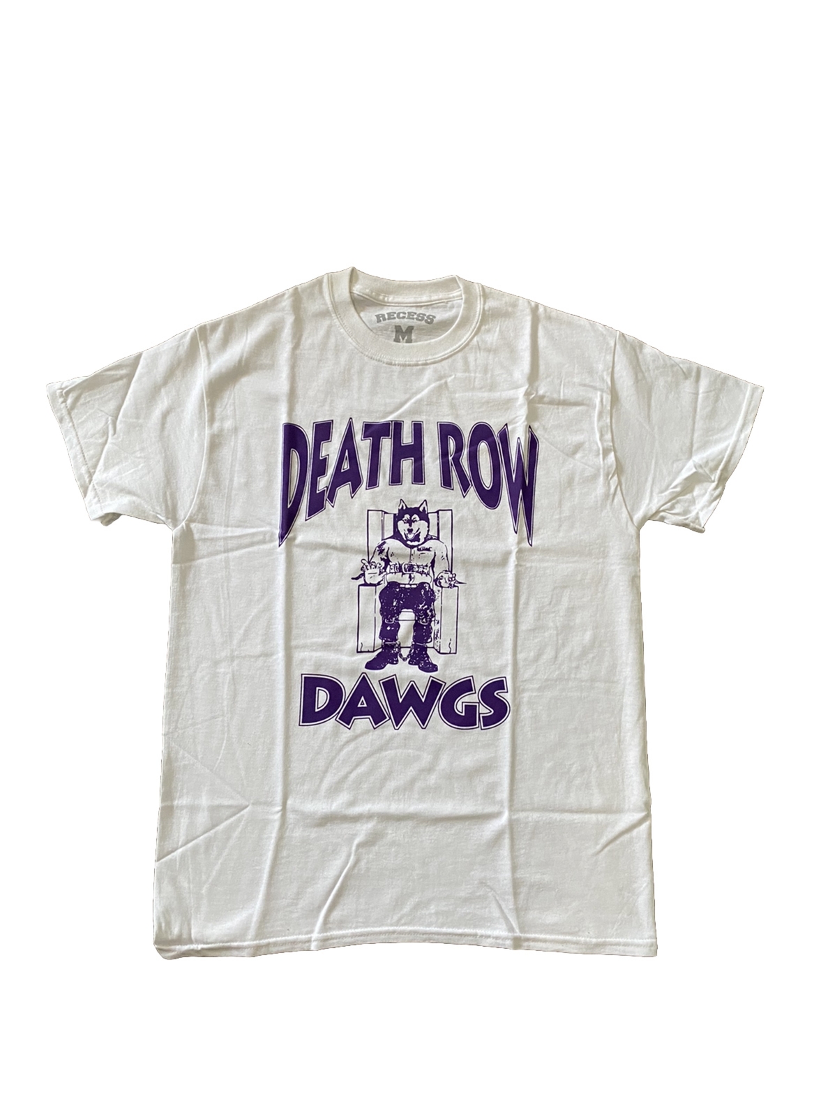 FILA T shirt calcio University of Washington Huskies Death Row Dawgs taglia media