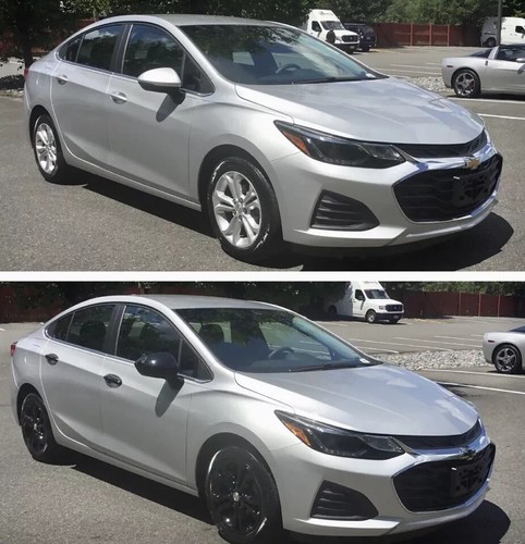 4 for Chevrolet Cruze LT LS 2019 Black 16" Wheel Skins Hub Caps Full Rim Covers - Picture 3 of 3