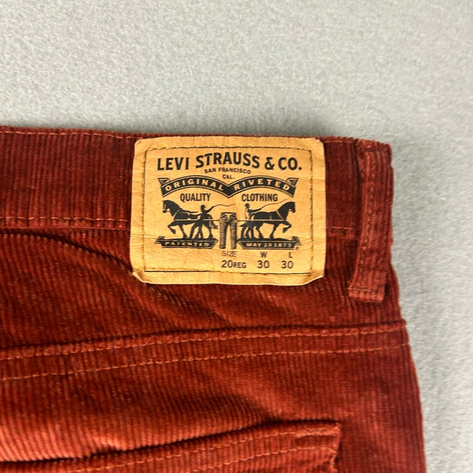 Pantalones Levis Niñas 20 Regular Henna Marrón Pana 511 Pierna Ajustada 30X30 Adolescente Foto 4 de 4