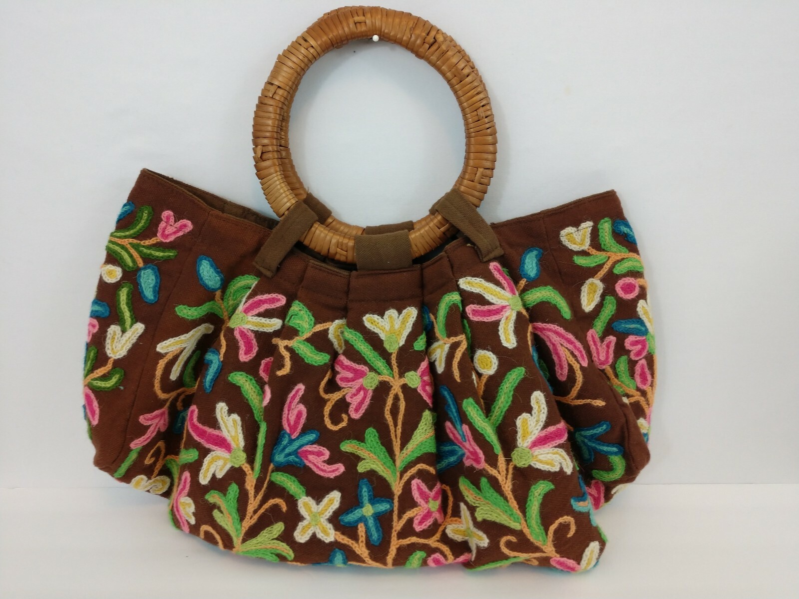 Earth Divas Women/'s Hobo Bag Purse Fair Trade Artisan Nepal Embroidered Flower