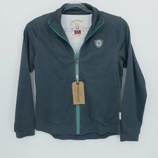 Horseware Ireland Jacket Womens Large Blue Zip Stretchy Equestrian Riding