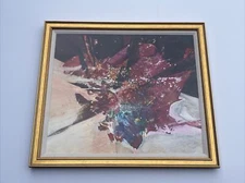 Magnus Engstrom PAINTING ABSTRACT VINTAGE EXPRESSIONISM MODERNISM mid century