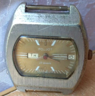 Rare Original vintage Poljot WRIST WATCH SOVIET USSR 23 jewels 