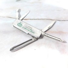 Vintage Die Mundo Gesellschaft Metall Klein Multi-Tool Taschen Messer 5.7cm (