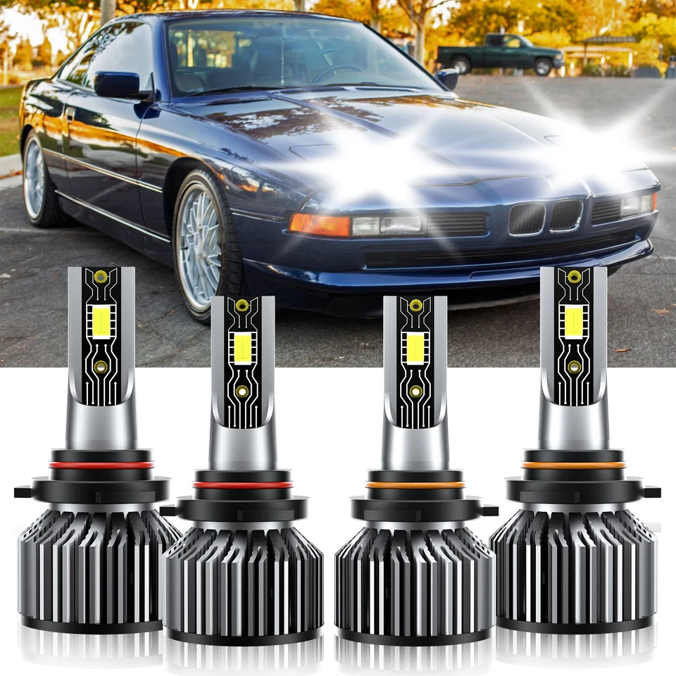Bombilla de faro LED blanco súper brillante para BMW 850Ci 1993-1997 Foto 2 de 4