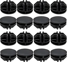 16 Pcs Black Plastic Connector, Wire Grid Cube Connector for Modular Closet Stor