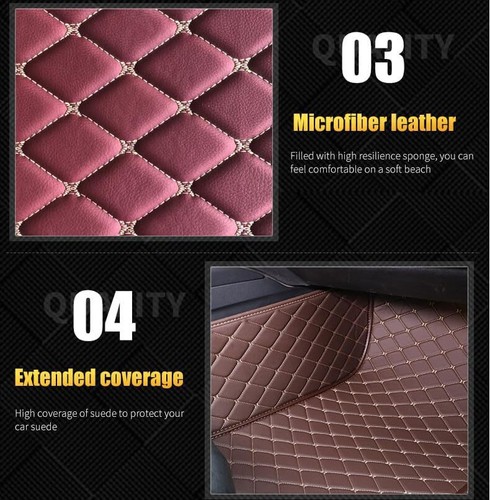 For Mercedes Benz G GLA GLC-Class Car Floor Mats Auto Liner Carpets PU Leather - Picture 6 of 19